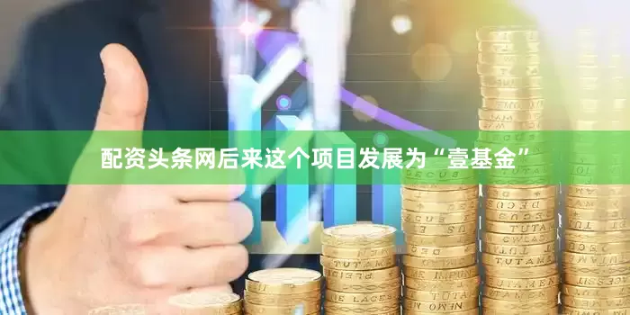 配资头条网后来这个项目发展为“壹基金”